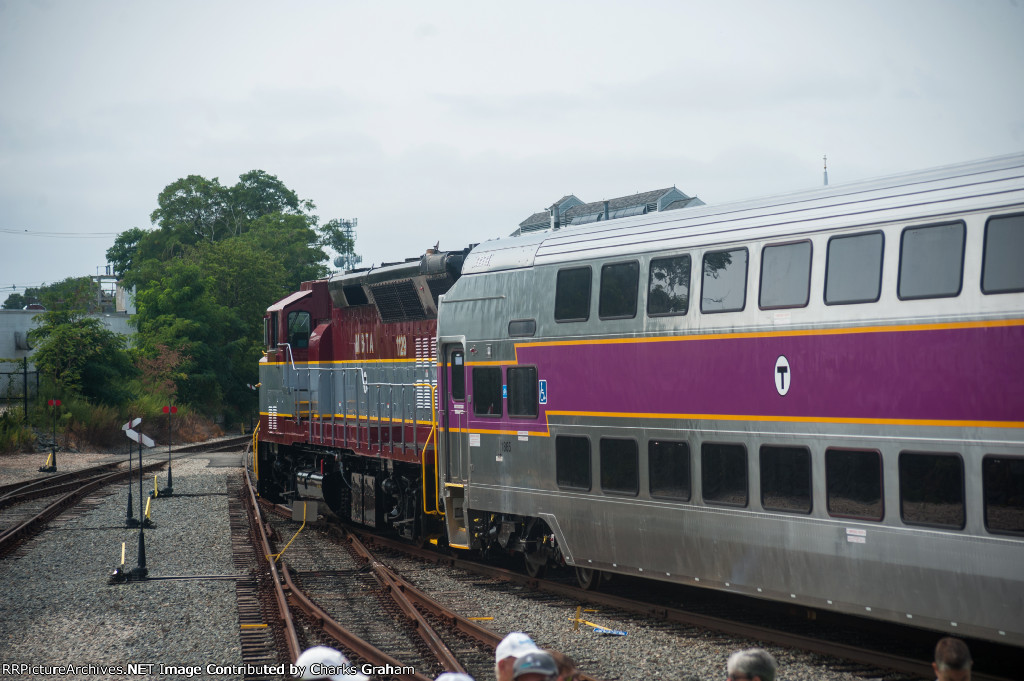 Newly Painted MBTA 1129 and Brand New Control Car 1865